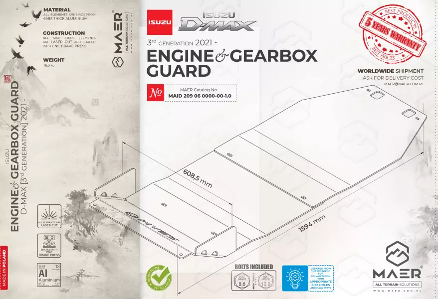 Isuzu D-Max ENGINE & GEARBOX GUARD