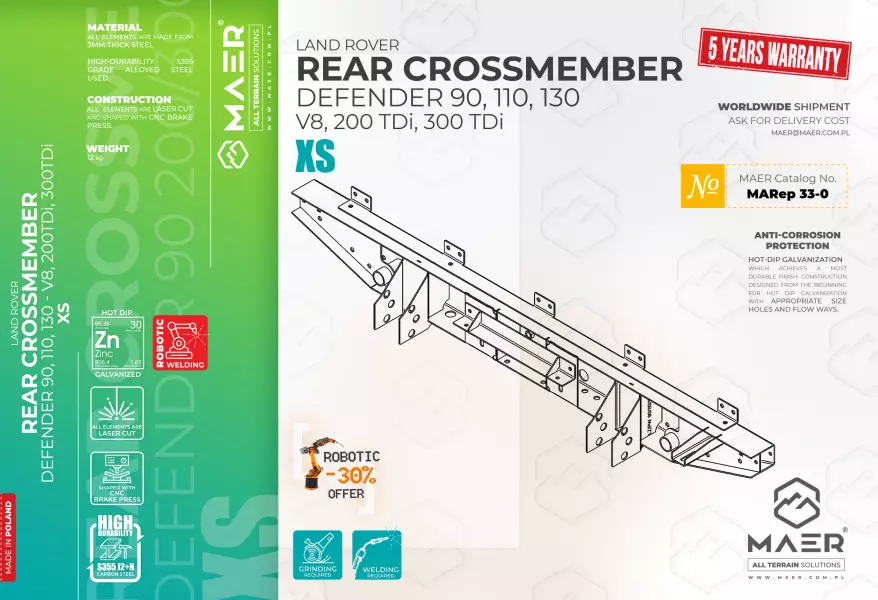 LAND_ROVER_defender_200_300TDi_V8_REAR_CROSSMEMBER_XS