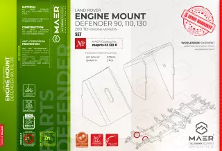 Land Rover Defender 200 TDi ENGINE MOUNT set