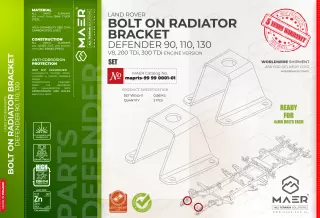 Land Rover BOLT ON RADIATOR BRACKET set