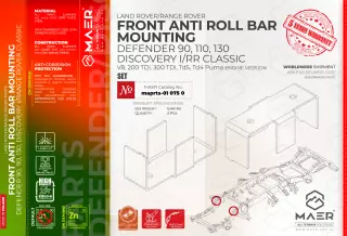 Defender, Discovery I/RRC FRONT ANTI ROLL BAR MOUNTING set