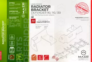 Land Rover Defender 90, 110, 130 Td5, Td4 Puma RADIATOR BRACKET set